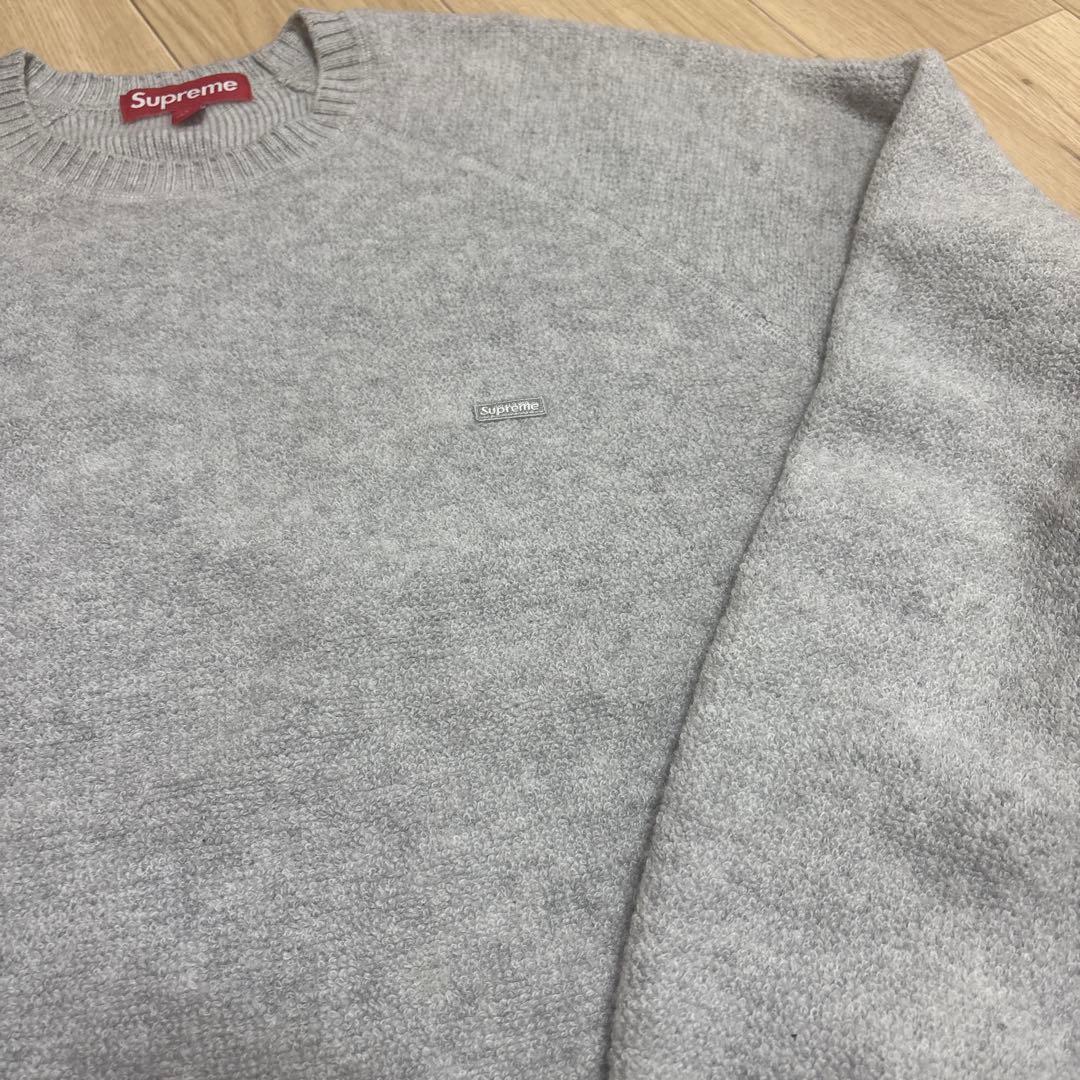 シュプリーム セーター グレー　スモール　ボックスロゴ