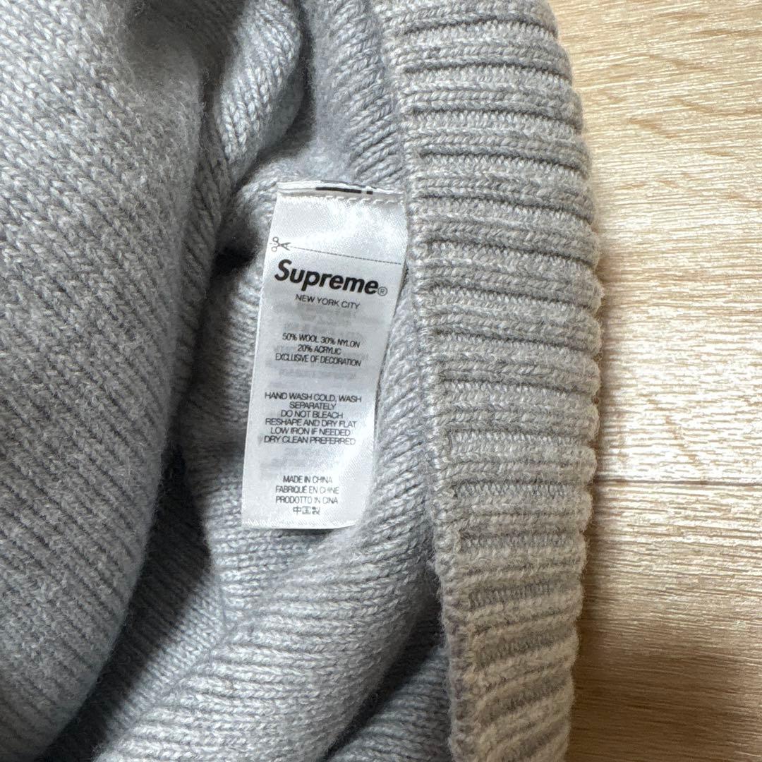 シュプリーム セーター グレー　スモール　ボックスロゴ