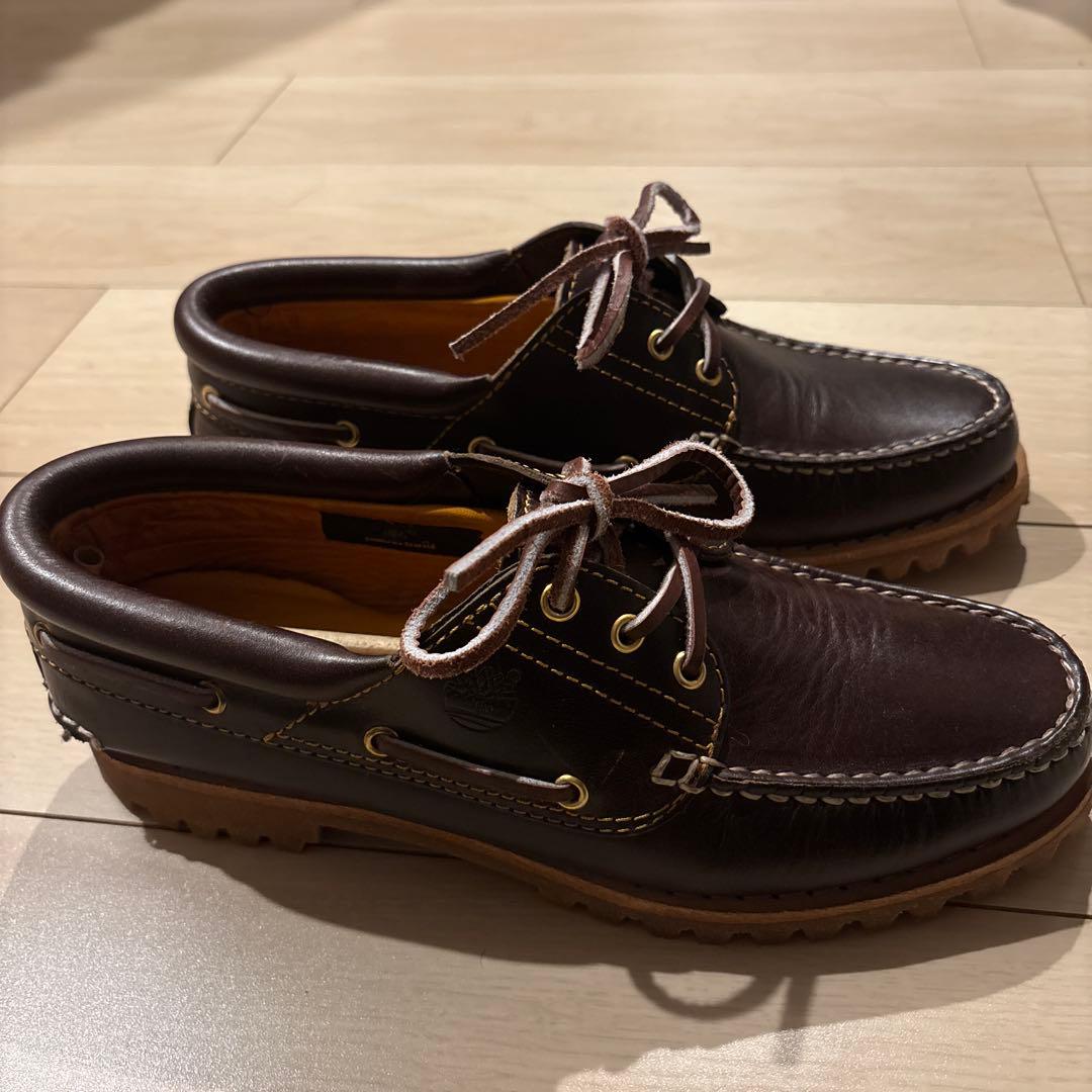 【新品】【未使用】26cm ティンバーランド 3eye モカシン ワイズM 茶