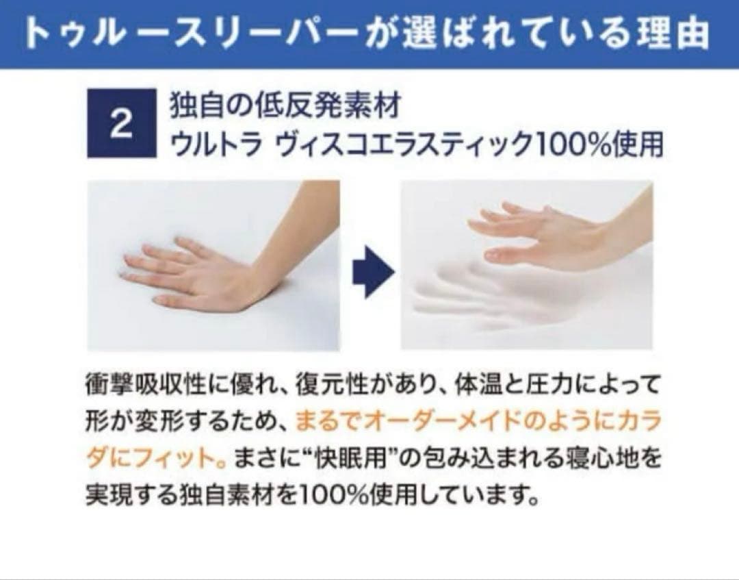 ショップジャパン トゥルースリーパー プレミアケア シングル マットレス