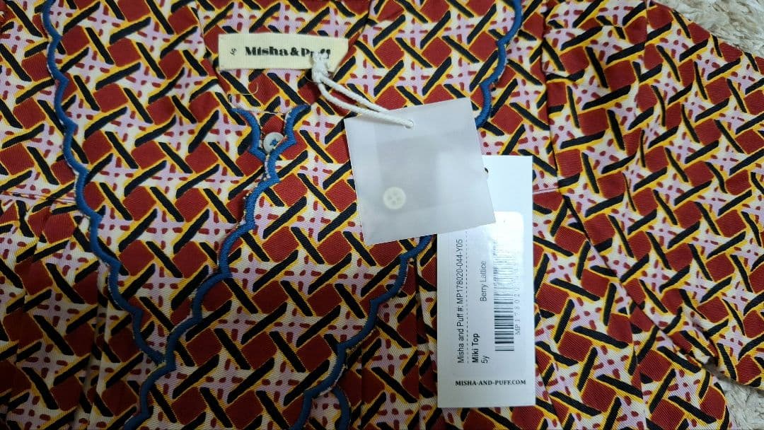 Misha and Puff Miki Top Berry Lattice　5y