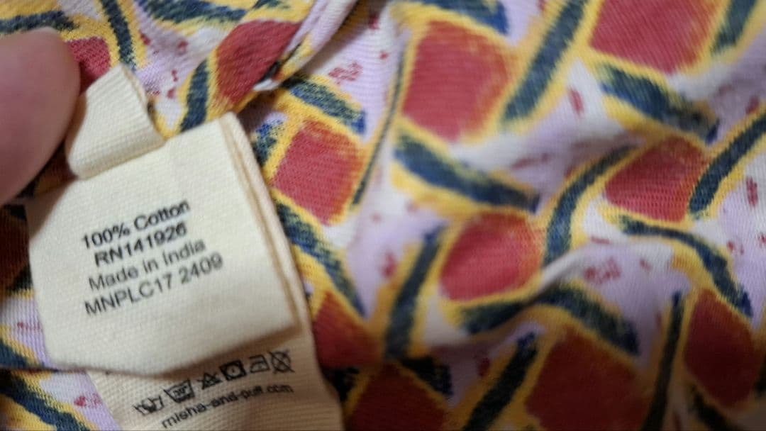 Misha and Puff Miki Top Berry Lattice　5y