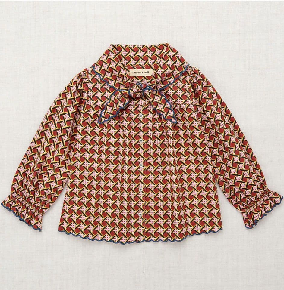 Misha and Puff Miki Top Berry Lattice　5y