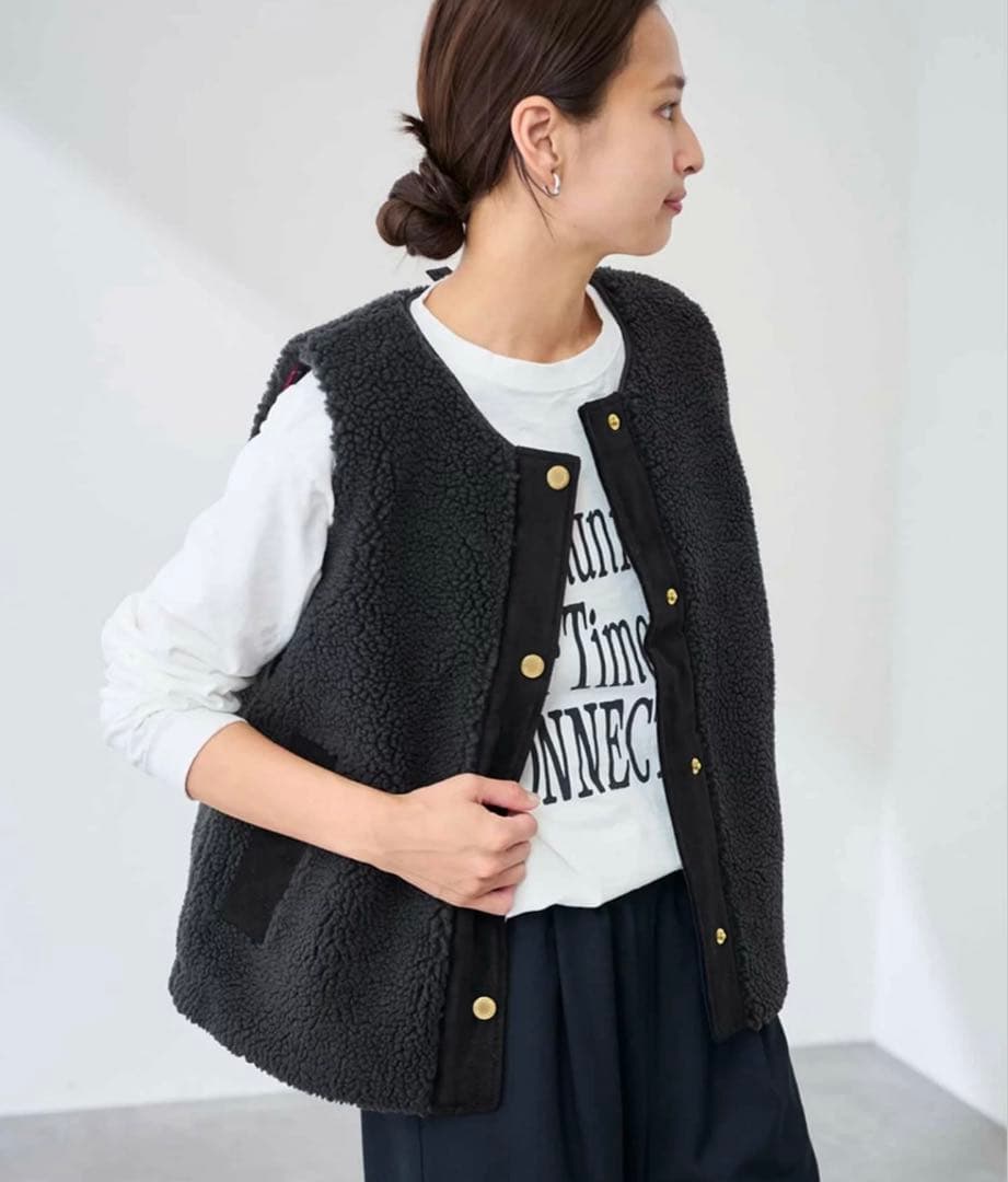 Barbour ボアベスト ブラック