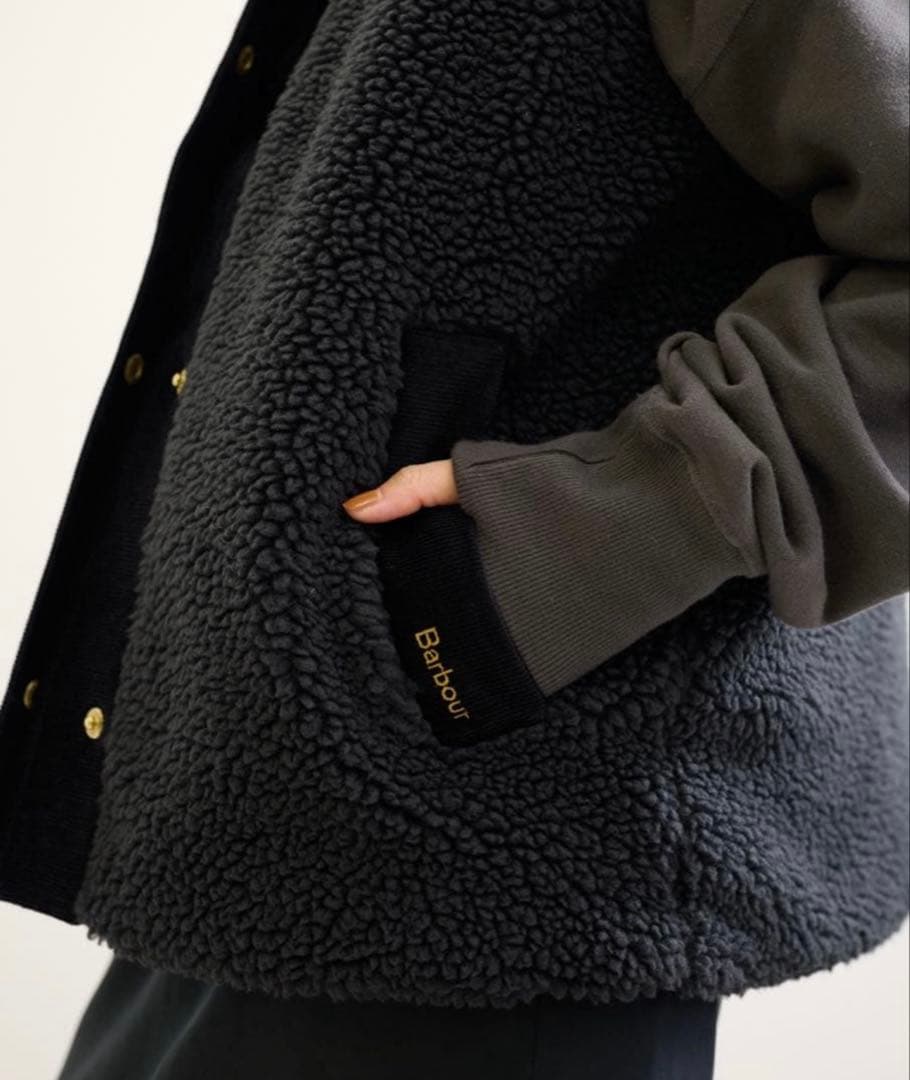 Barbour ボアベスト ブラック