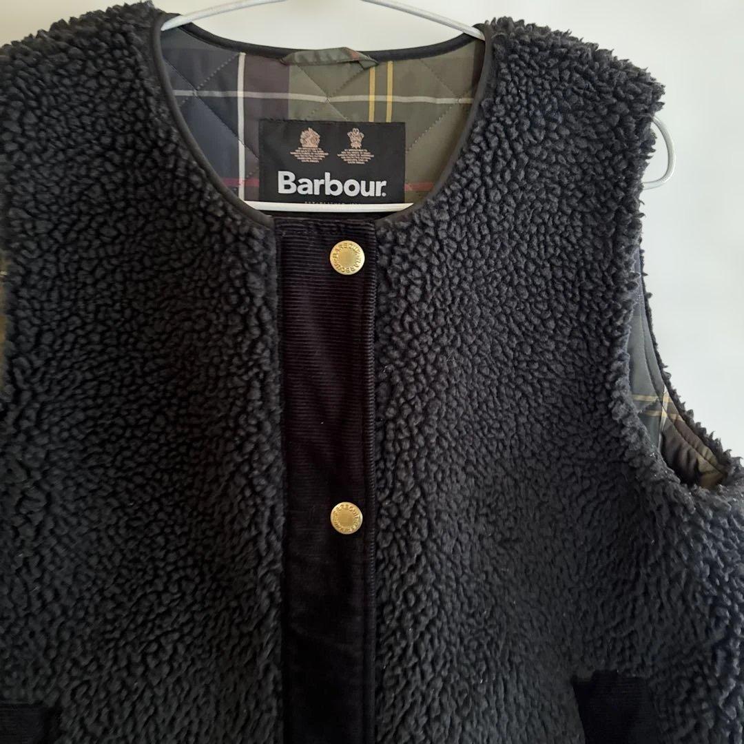 Barbour ボアベスト ブラック