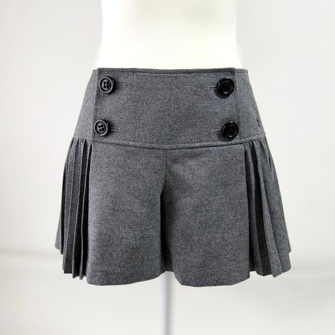 バーバリー ブルーレーベル キュロット プリーツ スカート ショートパンツ 38