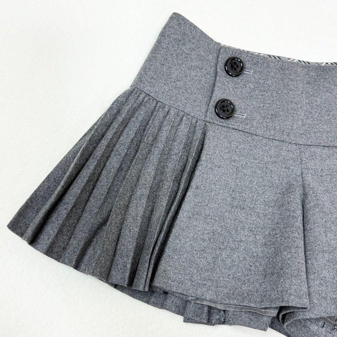バーバリー ブルーレーベル キュロット プリーツ スカート ショートパンツ 38