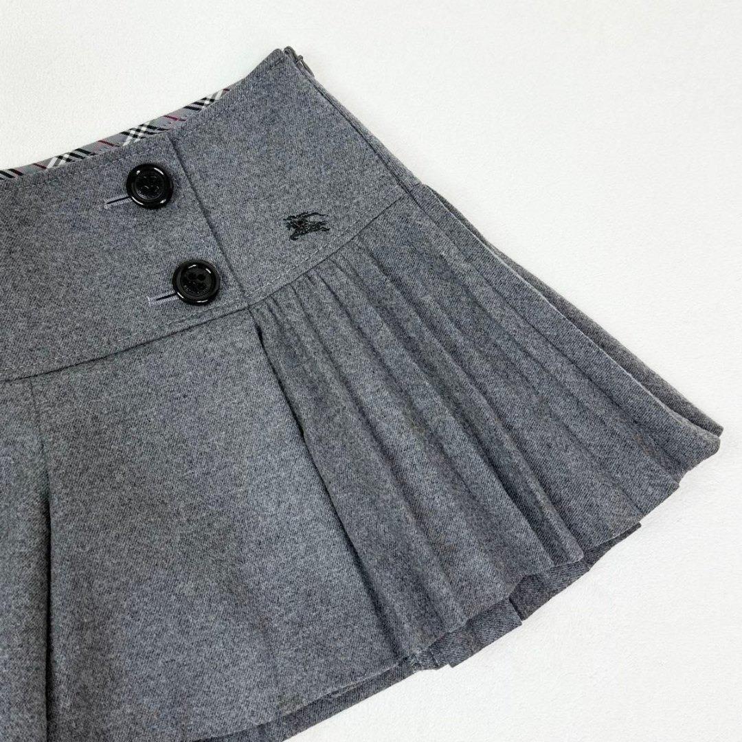 バーバリー ブルーレーベル キュロット プリーツ スカート ショートパンツ 38