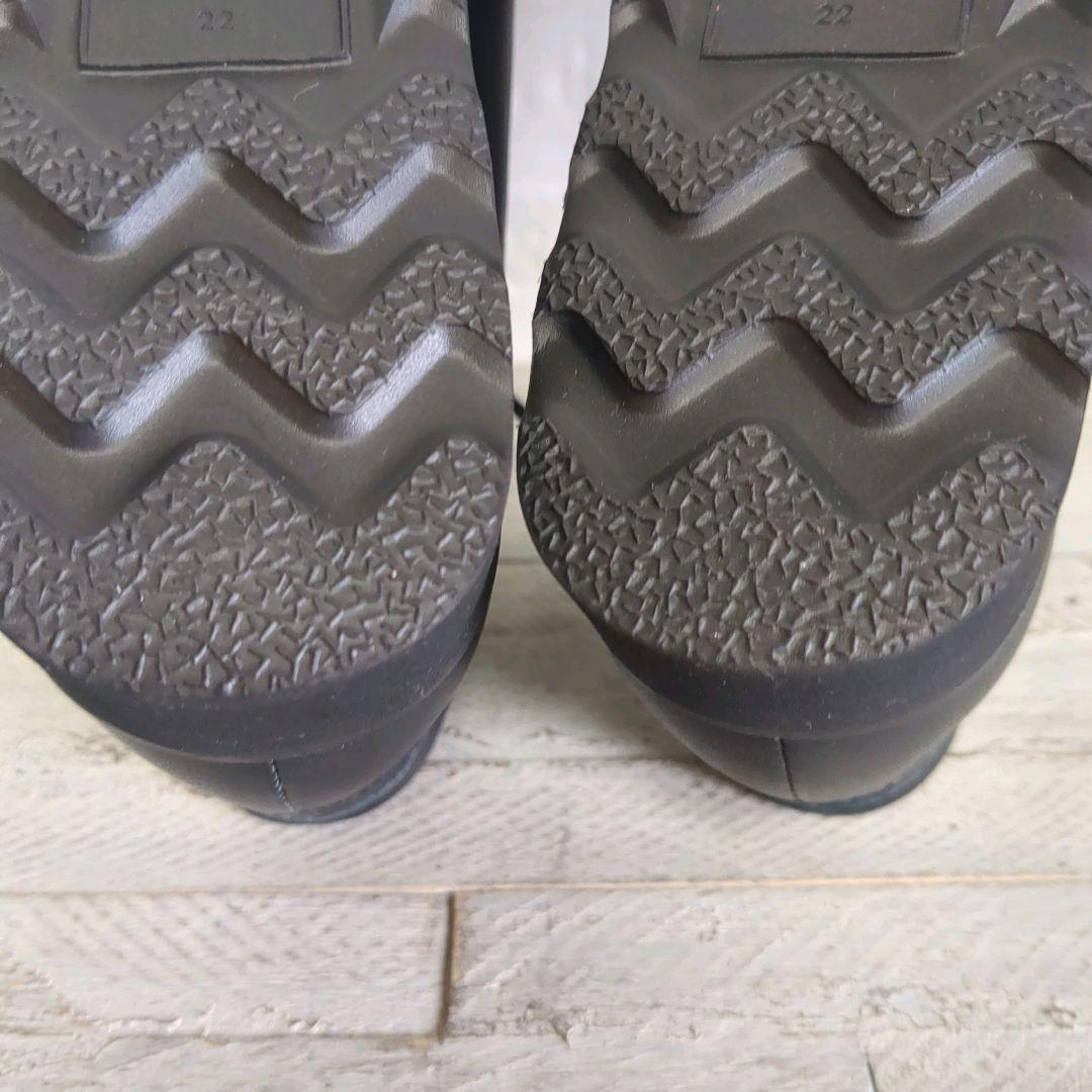 ★未使用級★ マルゥユナイテッドアローズ レザーアンクルブーツ 22 ブラック