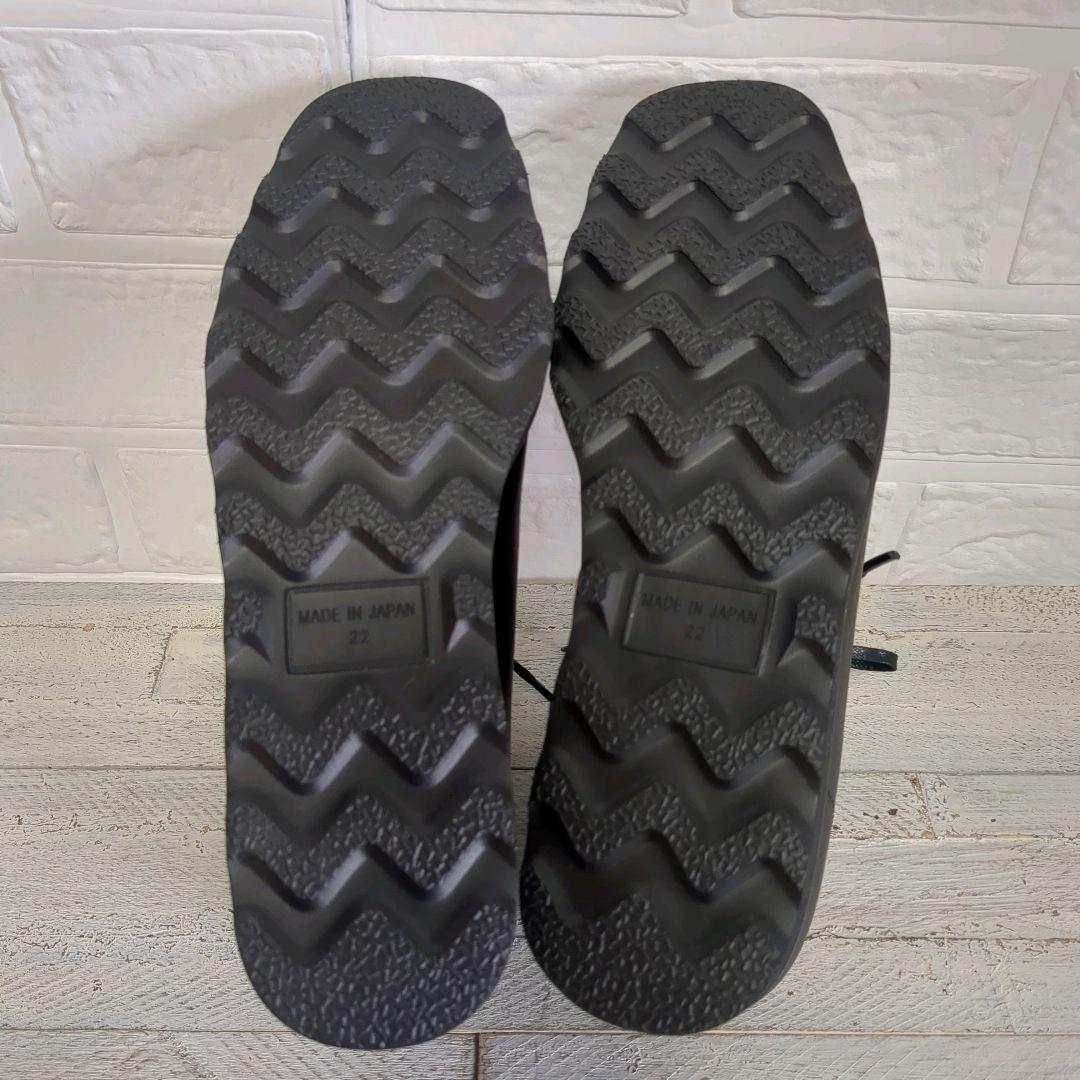 ★未使用級★ マルゥユナイテッドアローズ レザーアンクルブーツ 22 ブラック