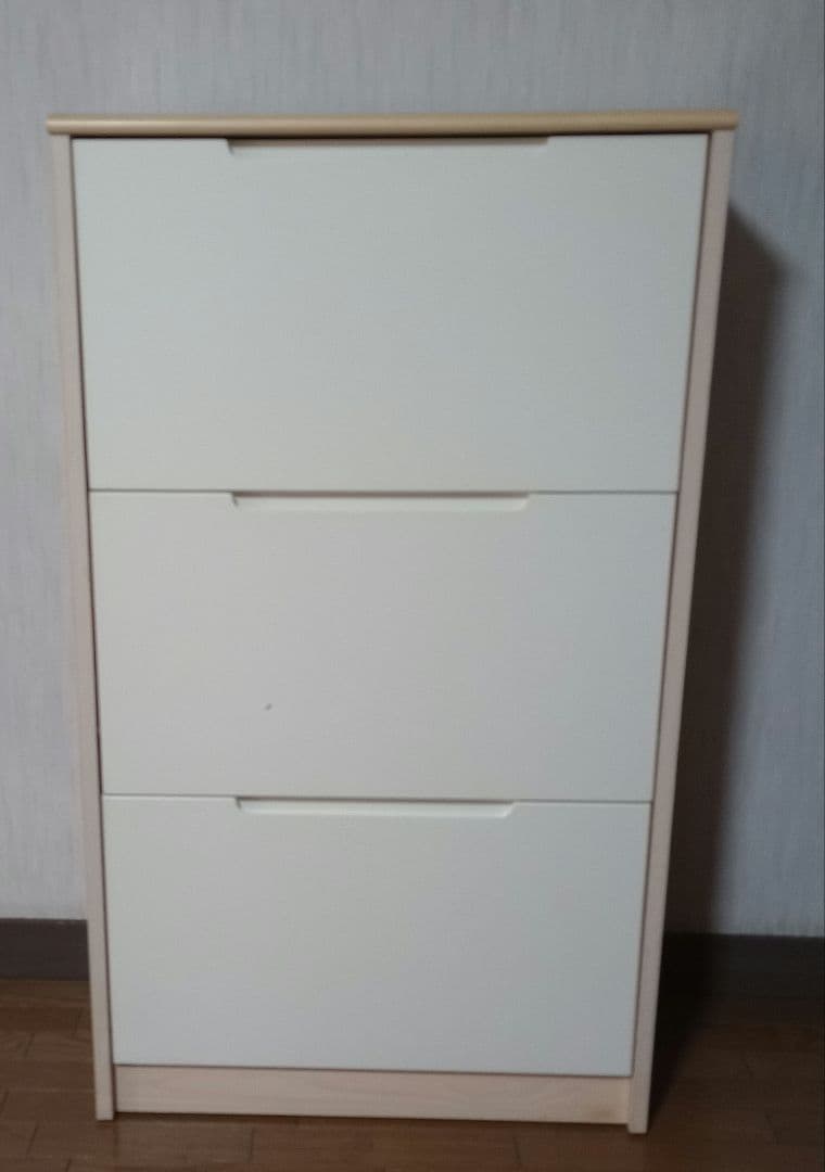 【ニトリ】3段シューズボックス 下駄箱 シューズラック 靴収納ラック 玄関家具