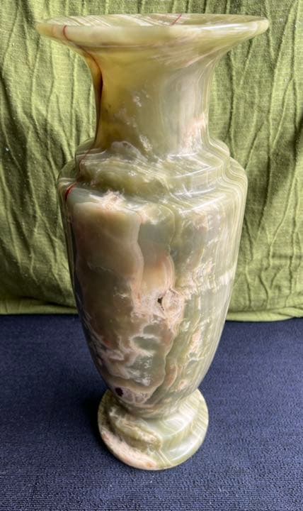 オニックス花瓶 オニキス 飾り壺 大理石 壺