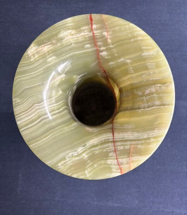 オニックス花瓶 オニキス 飾り壺 大理石 壺