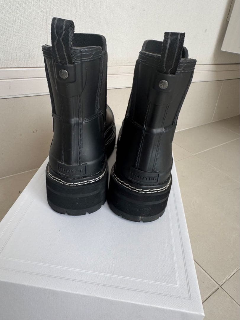 【美品】Hunter 黒 レインブーツ