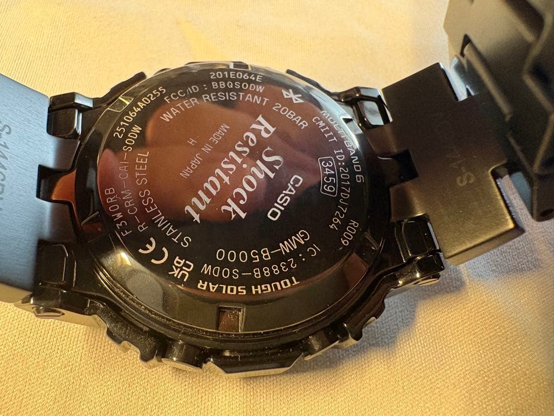 【極美品】G-SHOCK GMW-B5000GD-1JF 電波ソーラー ブラック