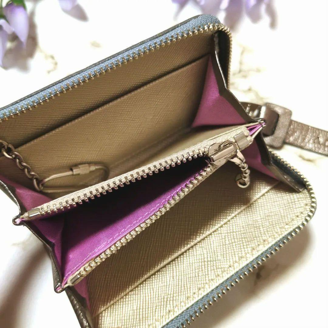 ADMJ スネークレザー エリーゼ スマートパース 財布 ミニウォレット 美品❣