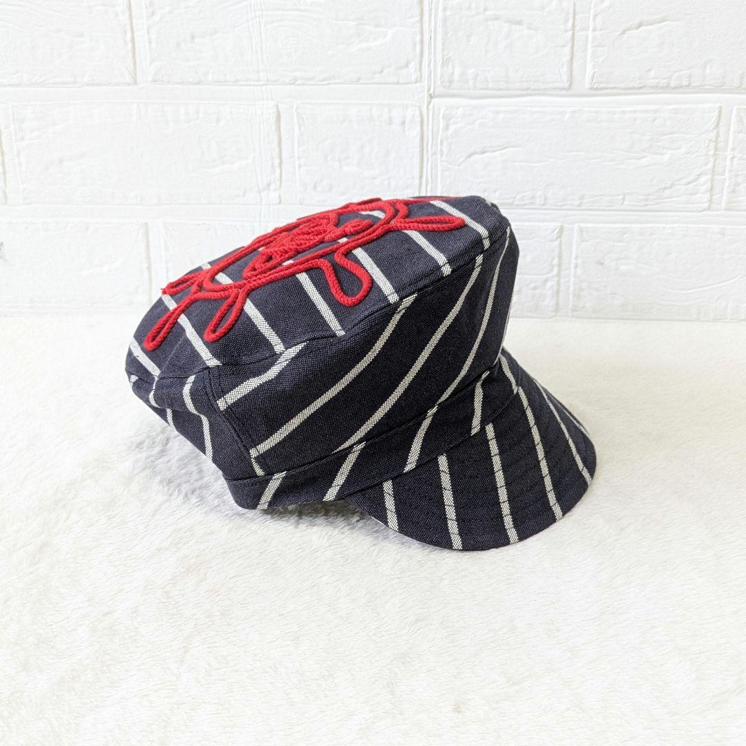 ✨希少✨ヴィヴィアン・ウエストウッド オーブ刺繍 ボーダー キャスケット