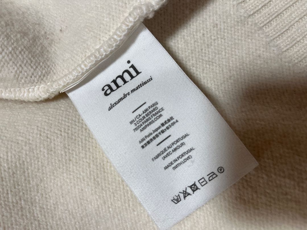 【ami paris】 カーディガン オフホワイト 【XS】