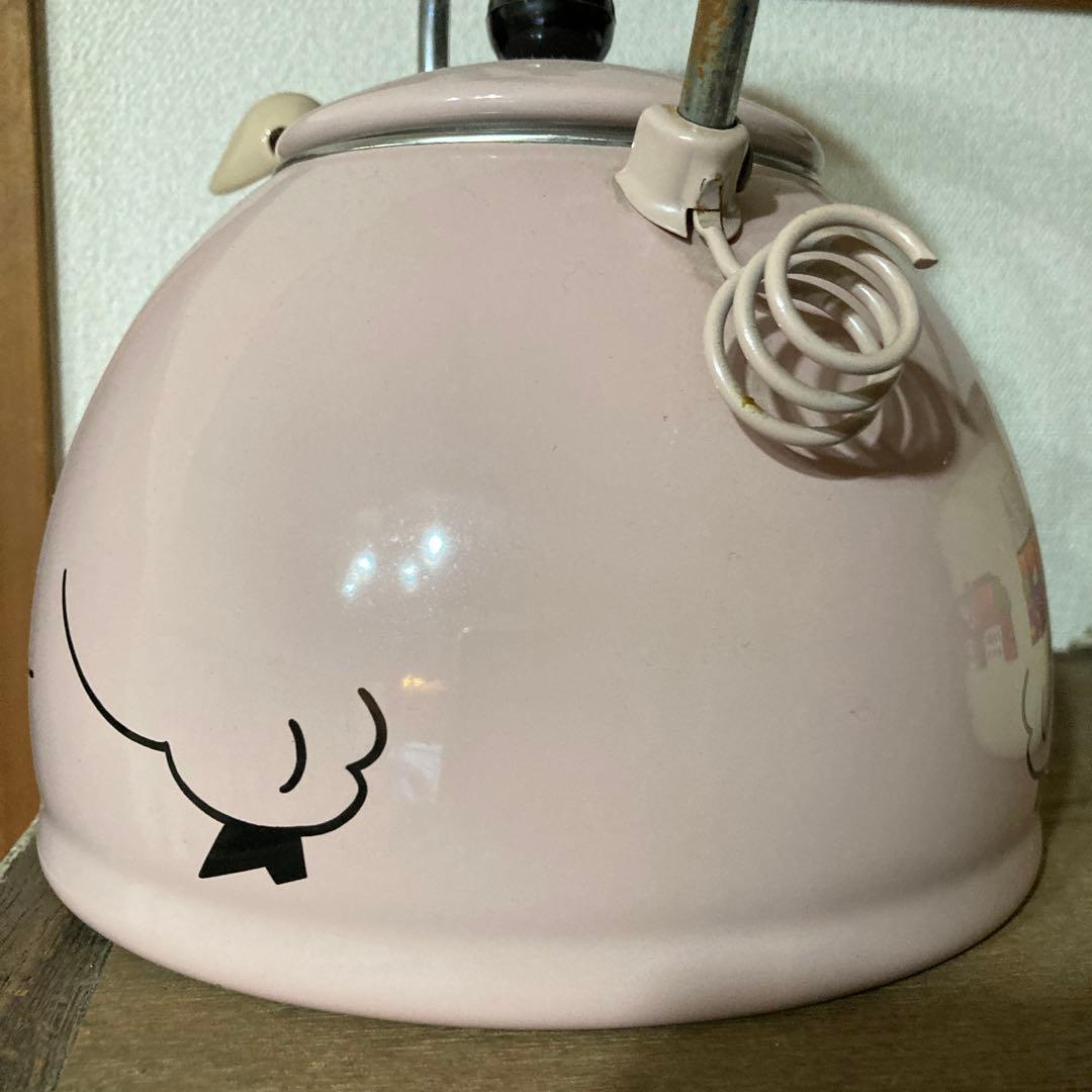 アンティーク　豚ホーローケトル