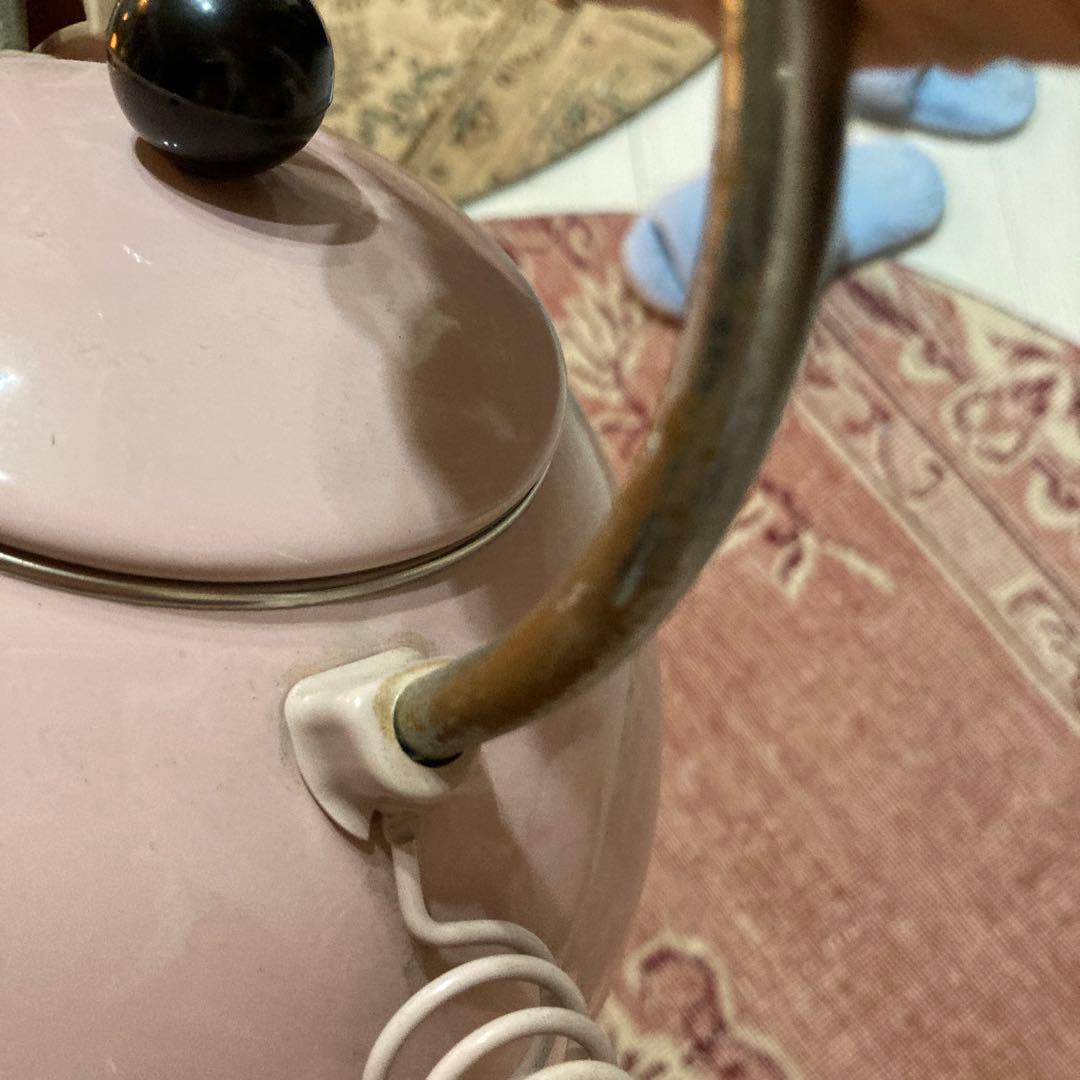 アンティーク　豚ホーローケトル