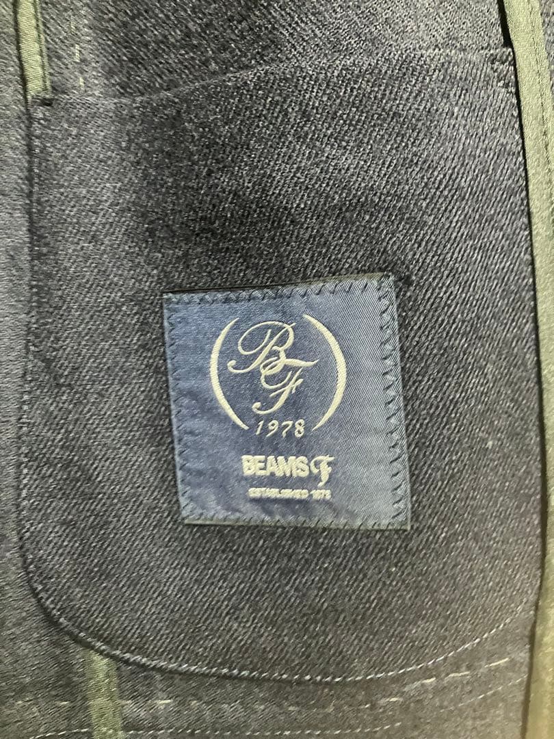 ロ*エ様 BEAMS F NEW EASY ネイビーブレザー 44【未使用に近い