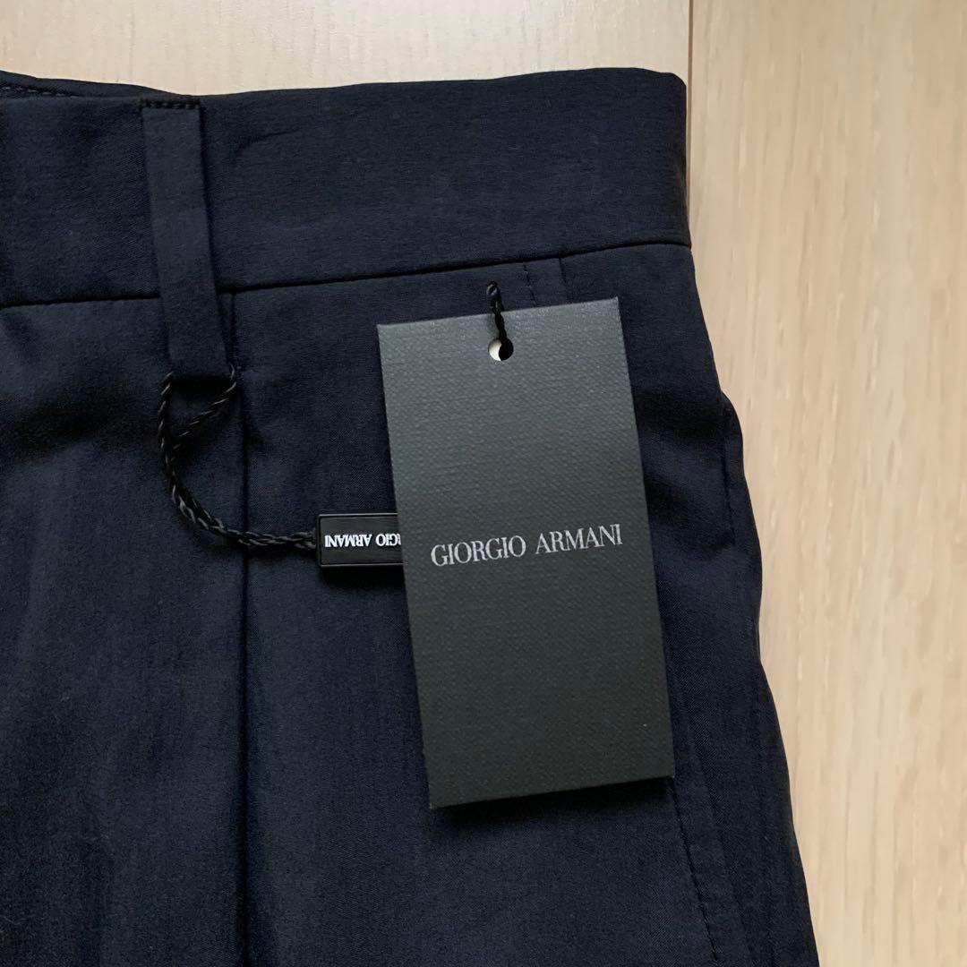 新品未使用　GIORGIO ARMANI イタリア製　スラックス　ネイビー　46