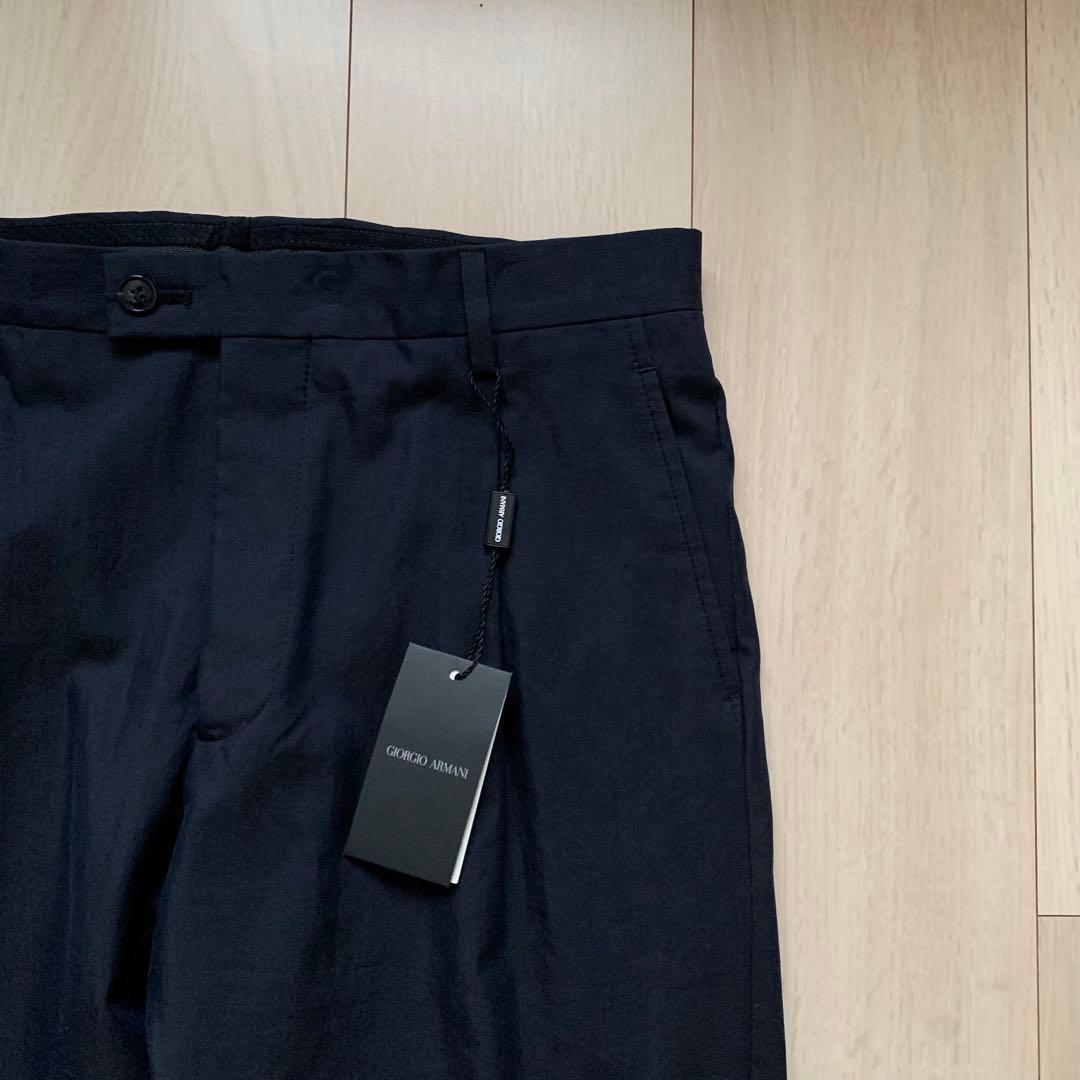 新品未使用　GIORGIO ARMANI イタリア製　スラックス　ネイビー　46