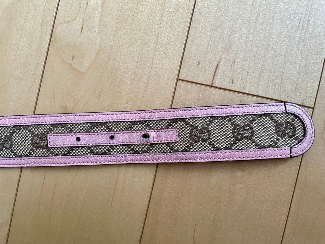 GUCCI グッチ 138455 ブーツモチーフ ベルト GGキャンバス