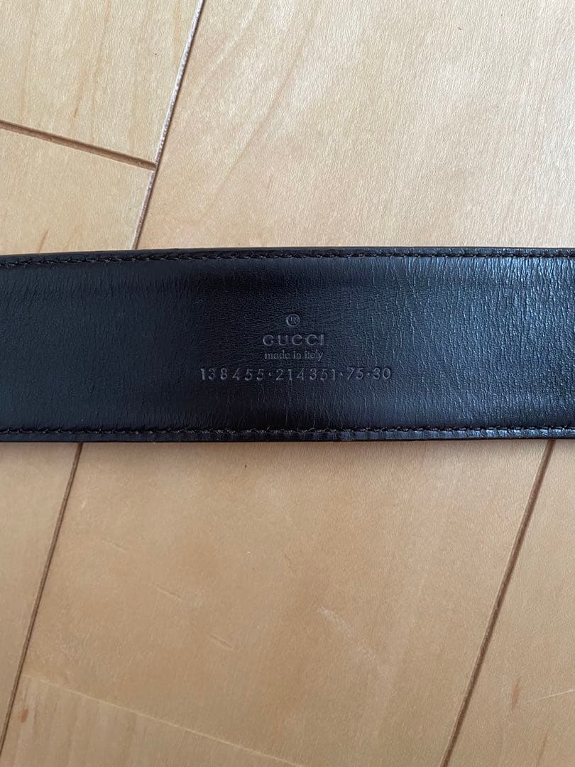 GUCCI グッチ 138455 ブーツモチーフ ベルト GGキャンバス