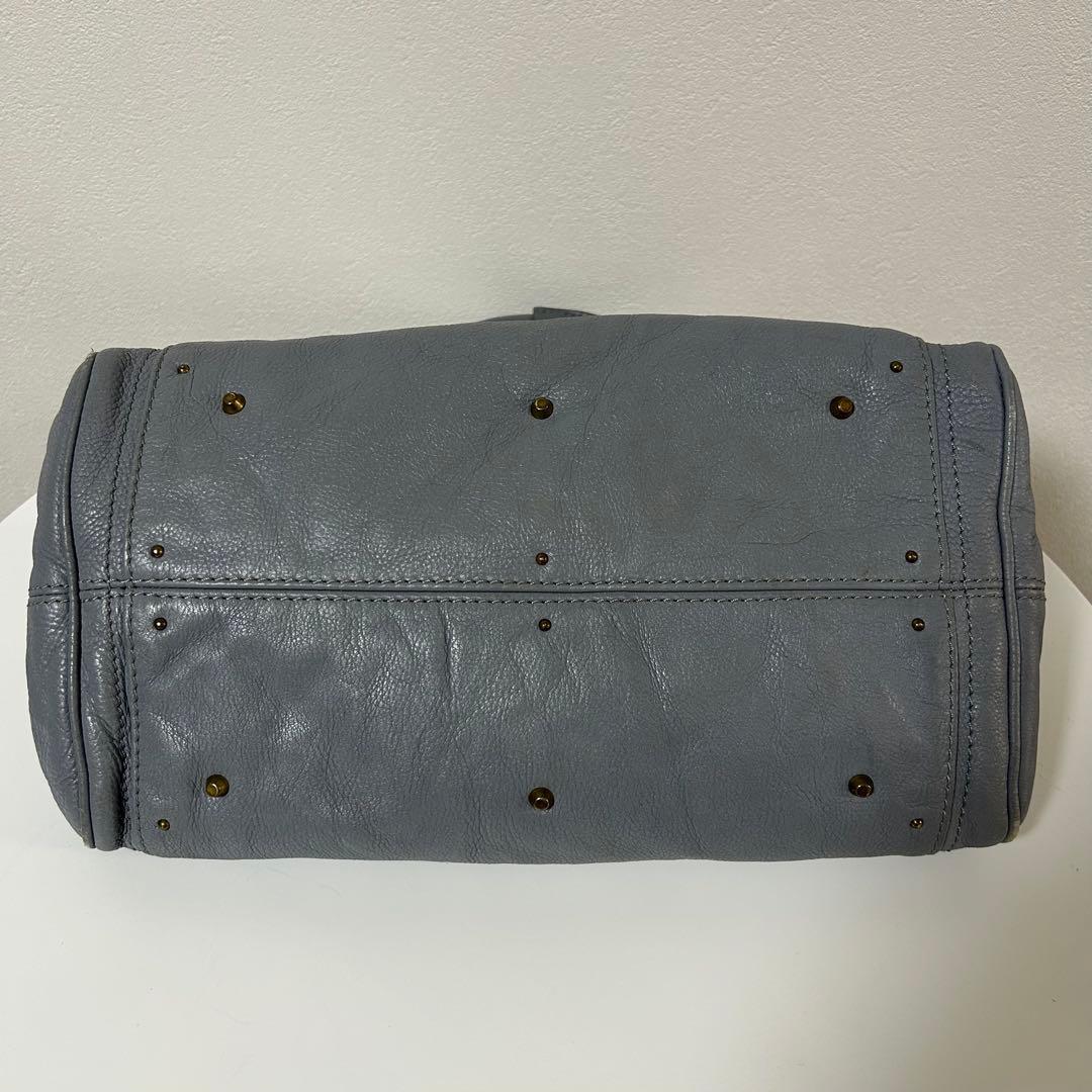 Chloe クロエ パディントン 2wayハンドバッグ 南京錠 ブルーグレー