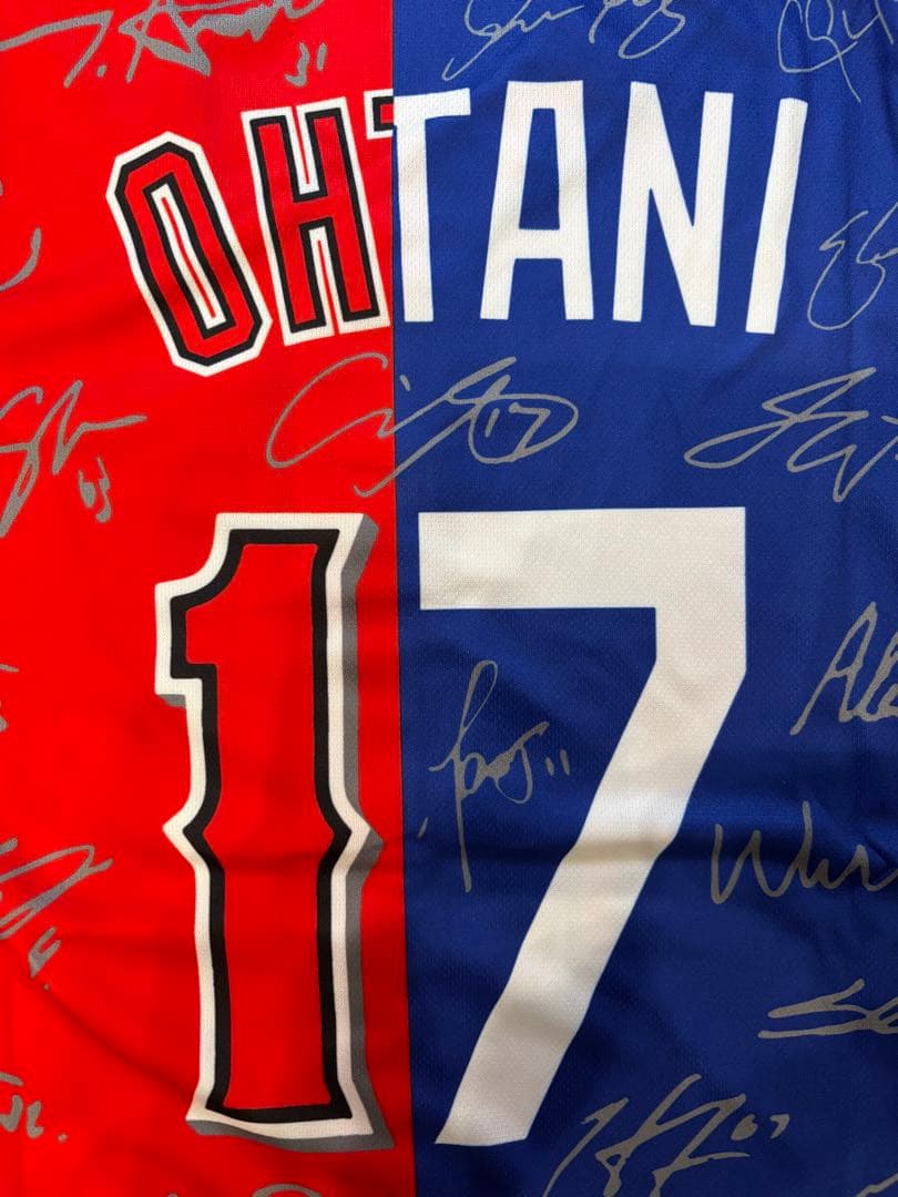 ⭐️優勝セール！⭐️超レア⭐️大谷翔平 ドジャース　エンゼルス 選手サインユニフォーム