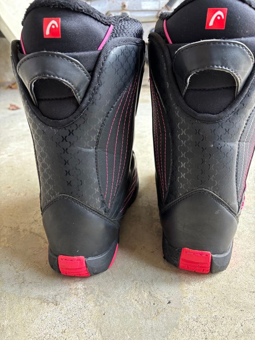 【12/16まで値下げ】ヘッド スノーボードブーツ 黒/ピンク 24cm