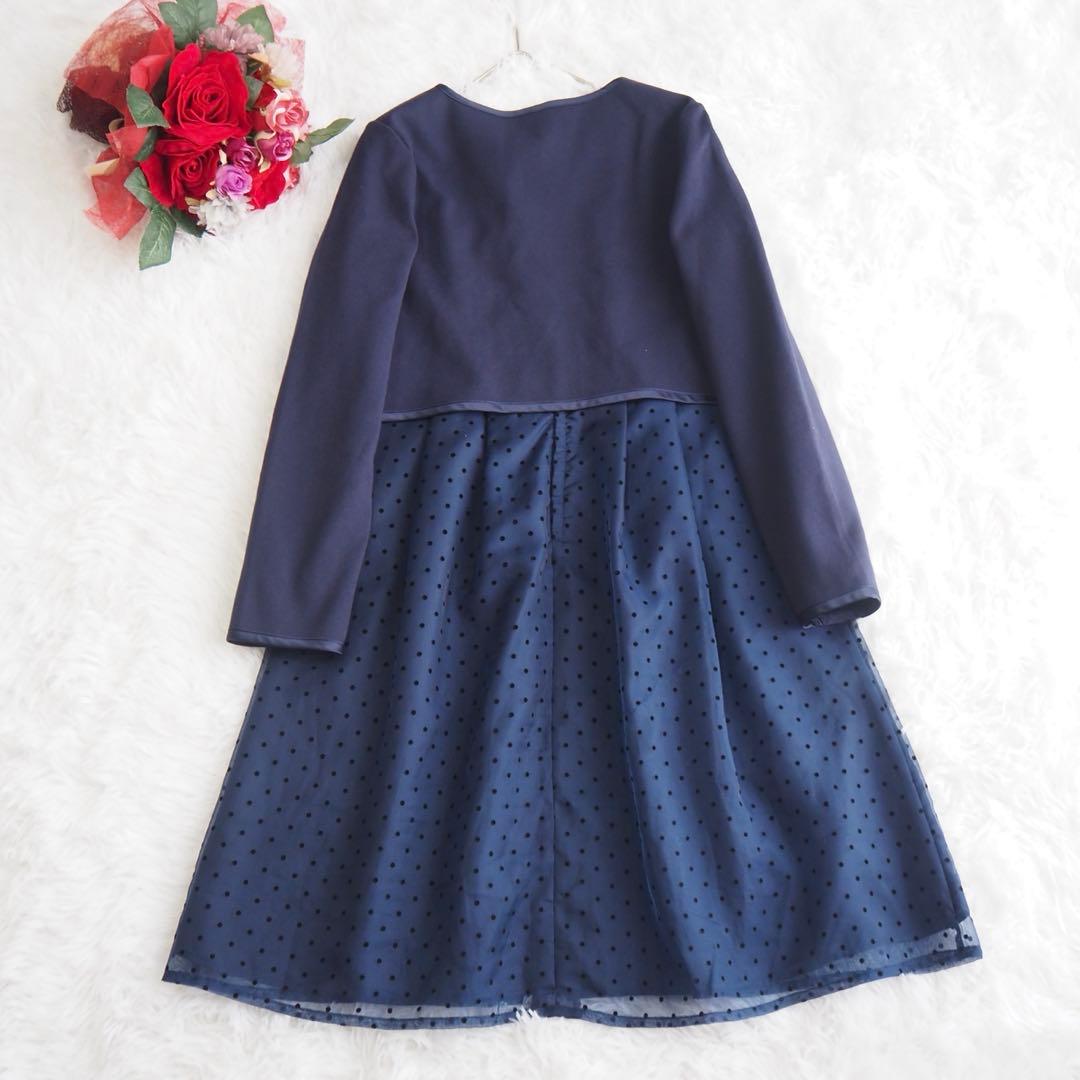 美品♡‪グリーンレーベルリラクシング フォーマル ボレロ ドット ワンピース