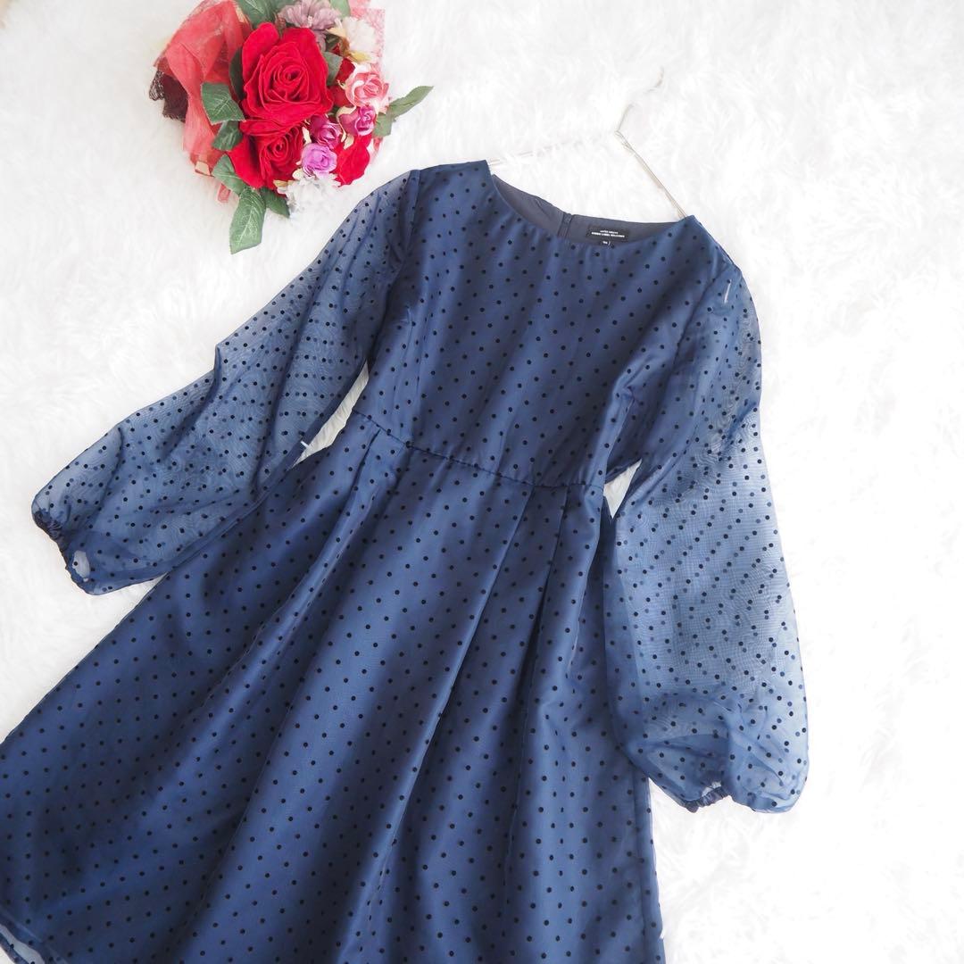 美品♡‪グリーンレーベルリラクシング フォーマル ボレロ ドット ワンピース