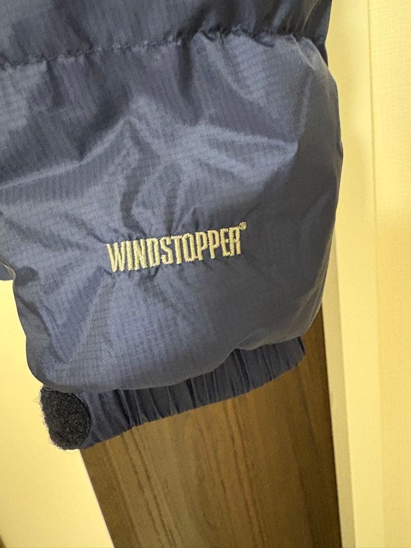 モンベル パーマフロスト ダウンパーカ　メンズ S ネイビー×グレー