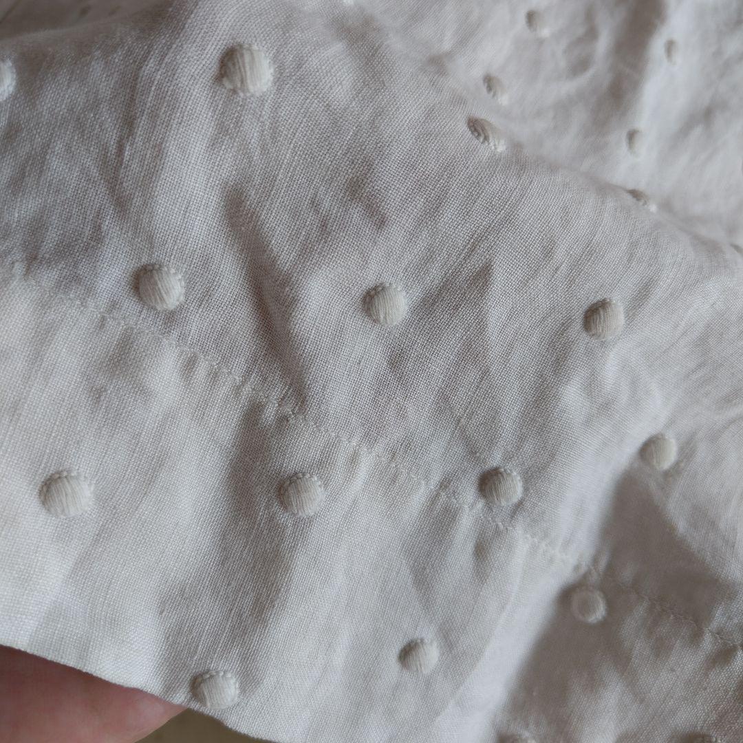 アンティークリネンドレス製作途中