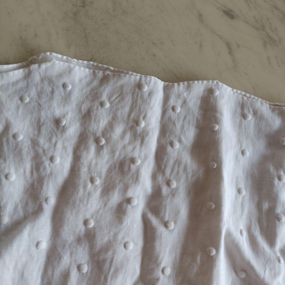 アンティークリネンドレス製作途中