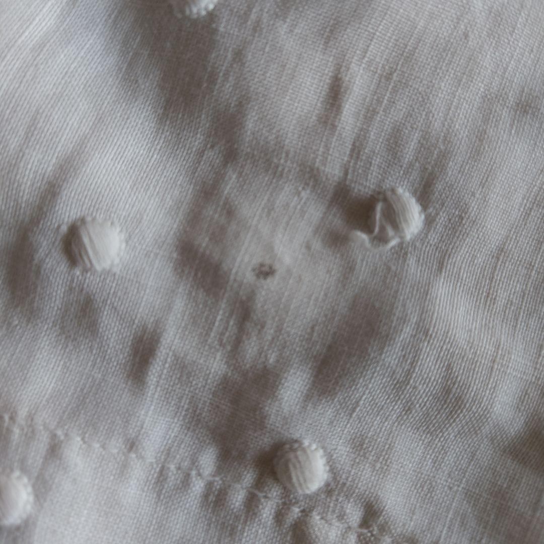 アンティークリネンドレス製作途中