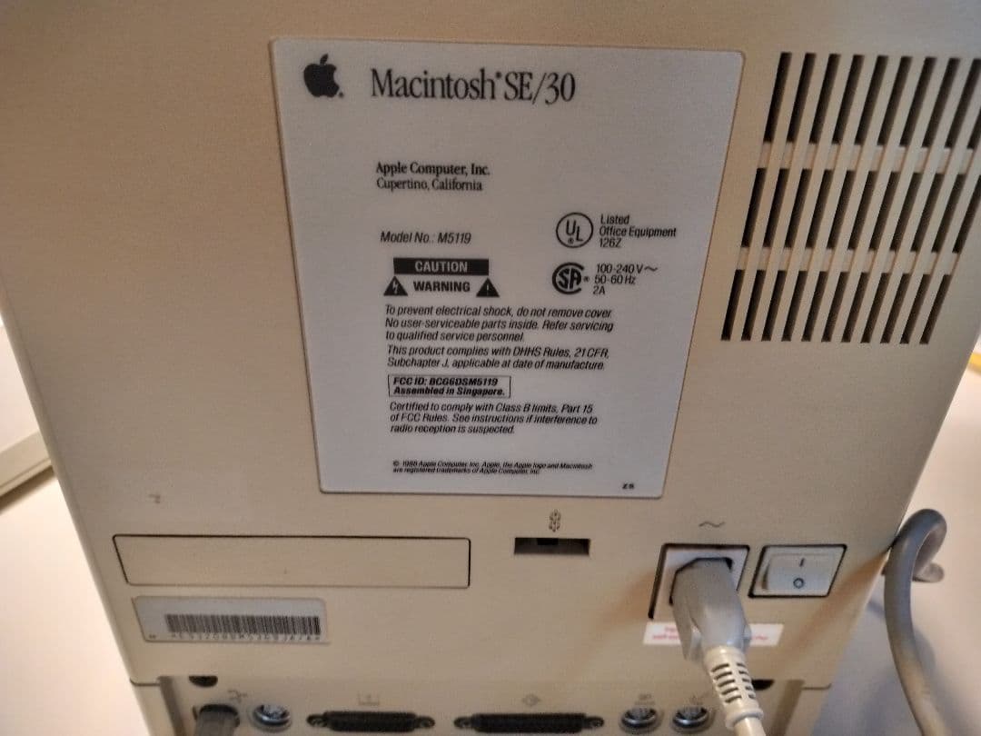 Apple Macintosh SE/30 ジャンク