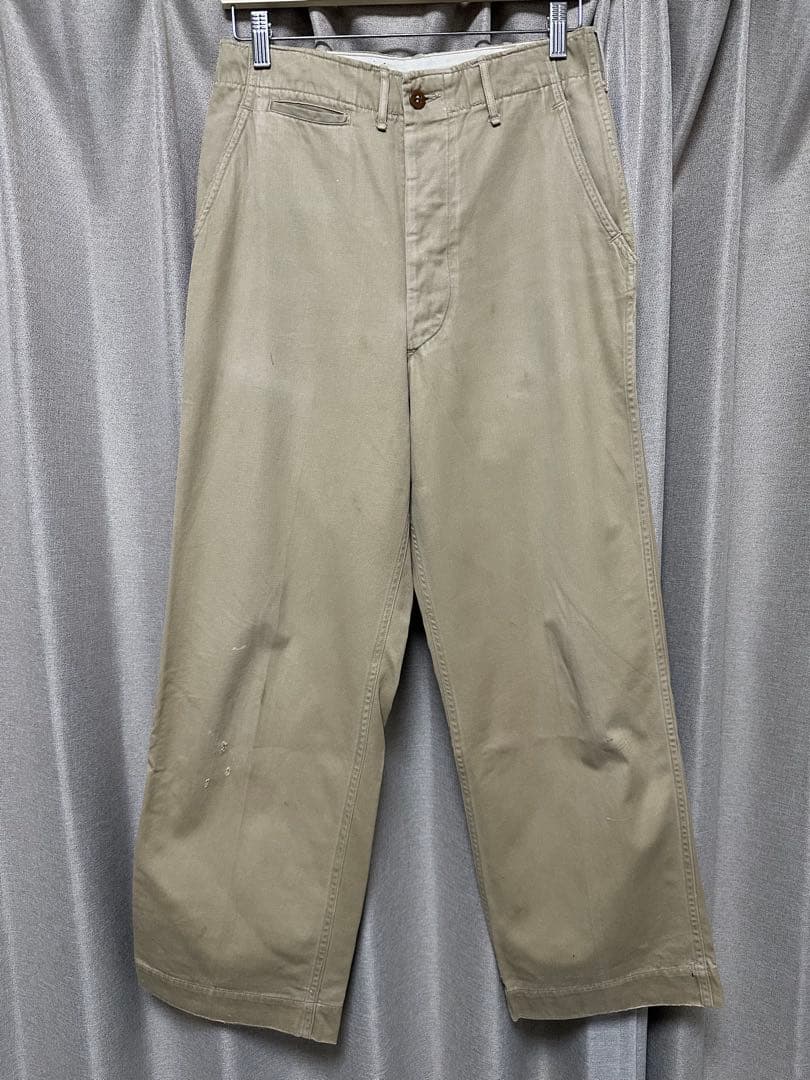 40s U.S.ARMY 45KHAKI アメリカ軍 チノパン 45チノ