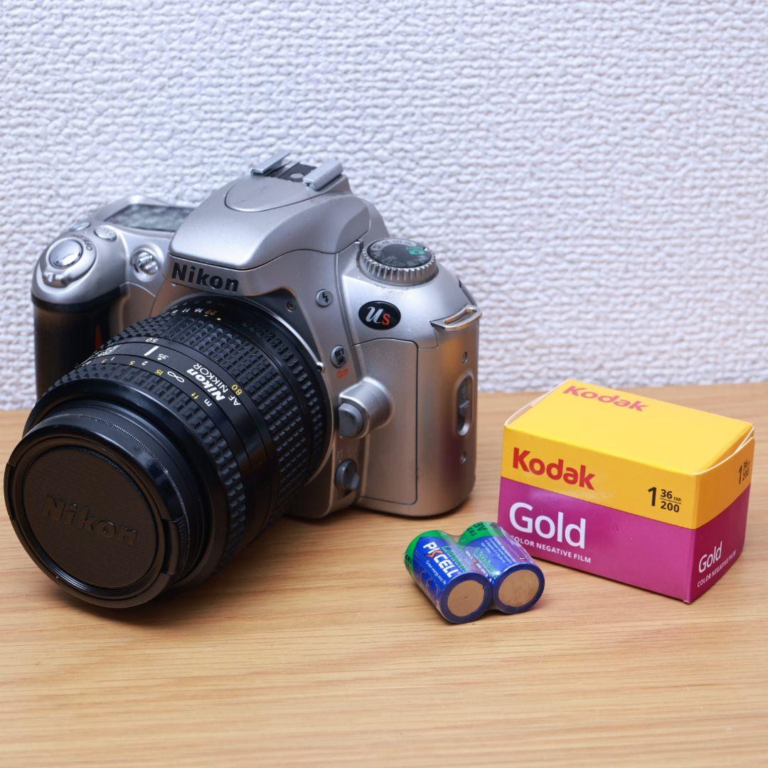 フィルムカメラ Nikon Us レンズ フィルム電池付き