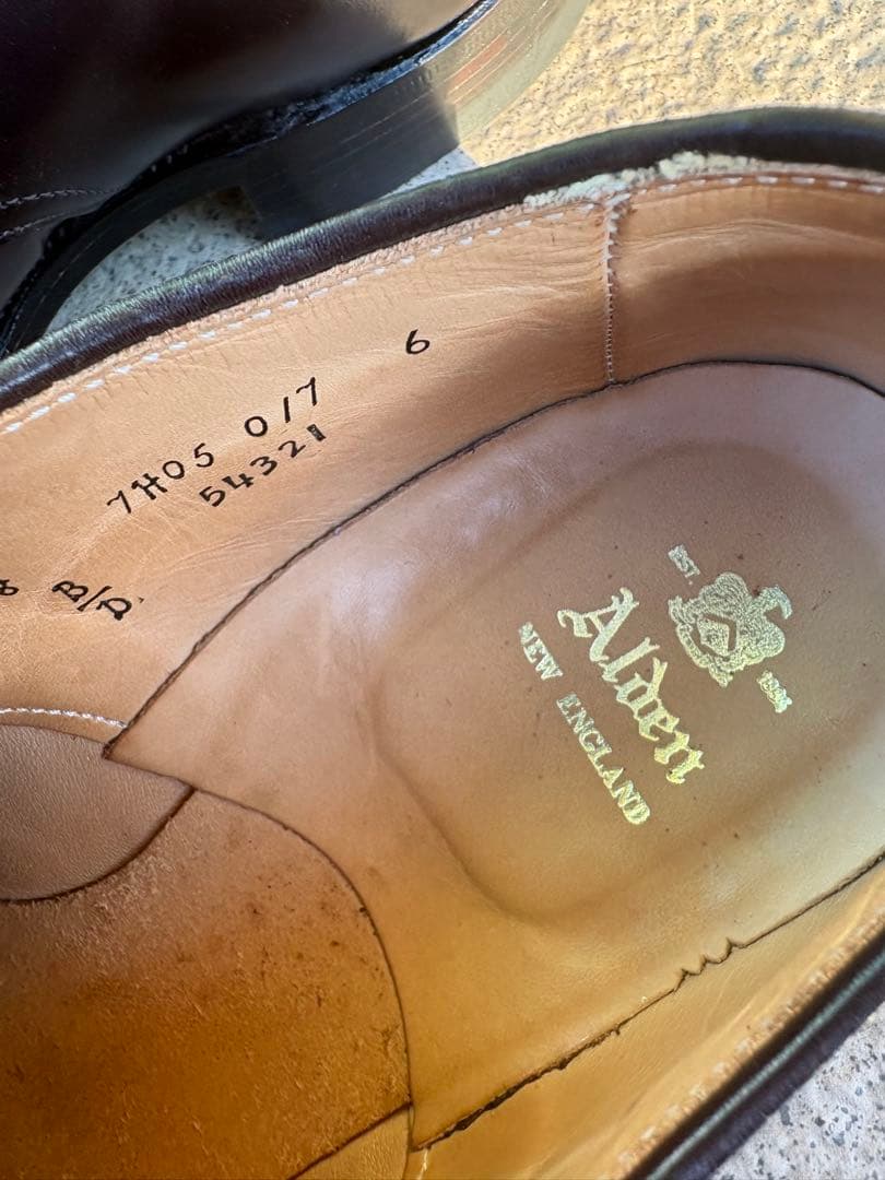 ALDEN オールデン54321 #8 バーガンディ　US 8D