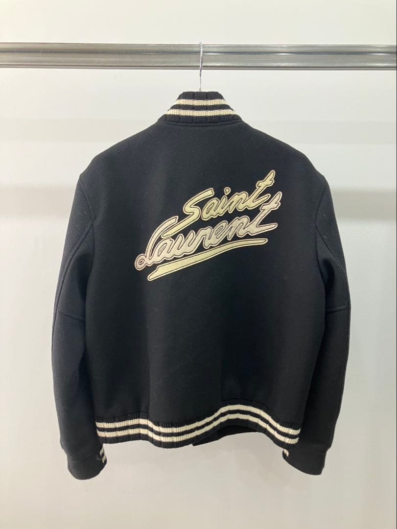 SAINT LAURENT バックロゴテディジャケットブルゾン