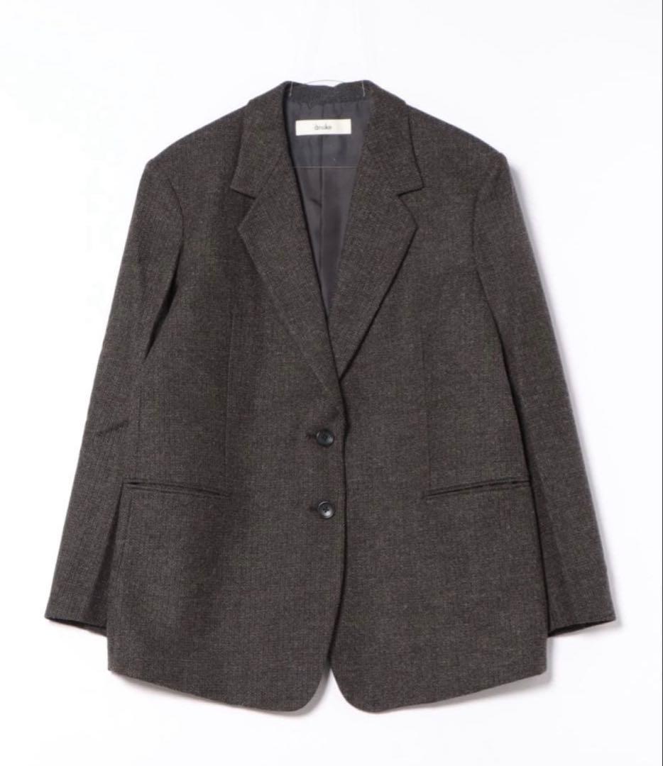 M*♡様 anuke Herringbone Wool Jacket