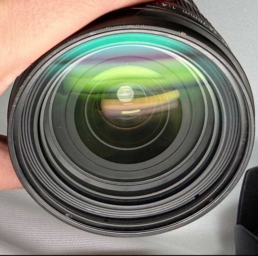 EF24-70mm F4L IS USM フード 保護フィルター付き