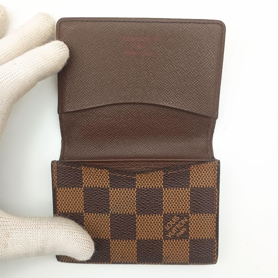 【美品S】ルイヴィトン　ダミエ　カルトドゥヴィジット　名刺入れ　カードケース