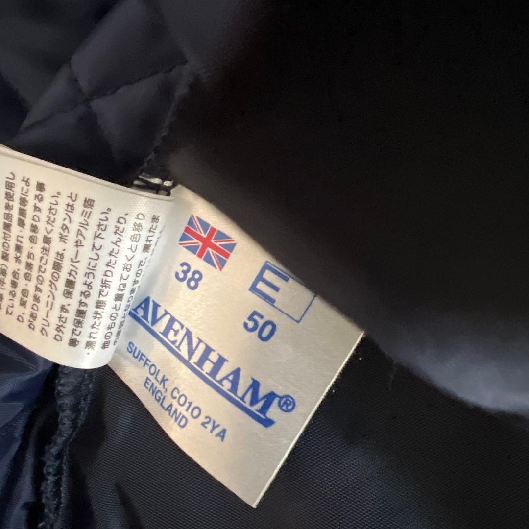 AVENHAM ネイビー キルティングベスト サイズ38 イギリス製