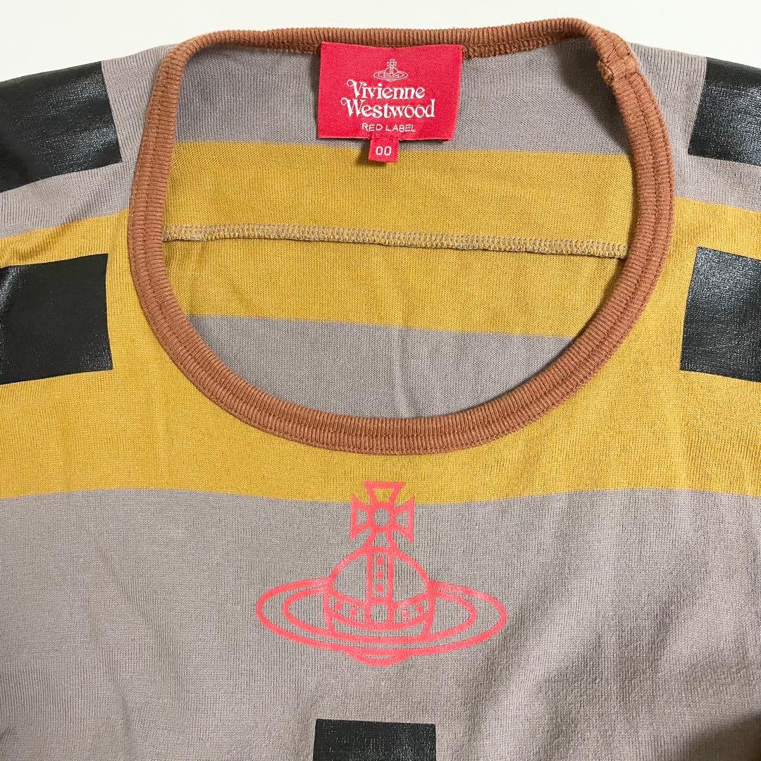 ヴィヴィアン ウエストウッド パフスリーブ オーヴ ロゴ カットソー 長袖 美品