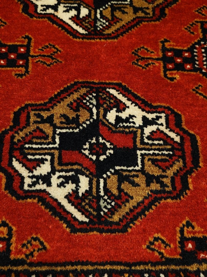 【gaogaoさま専用】ペルシャ絨毯トルクメン　トライバル　イラン手織り(15)